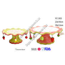 Ceramic Cake Tray for Christmas Decorative